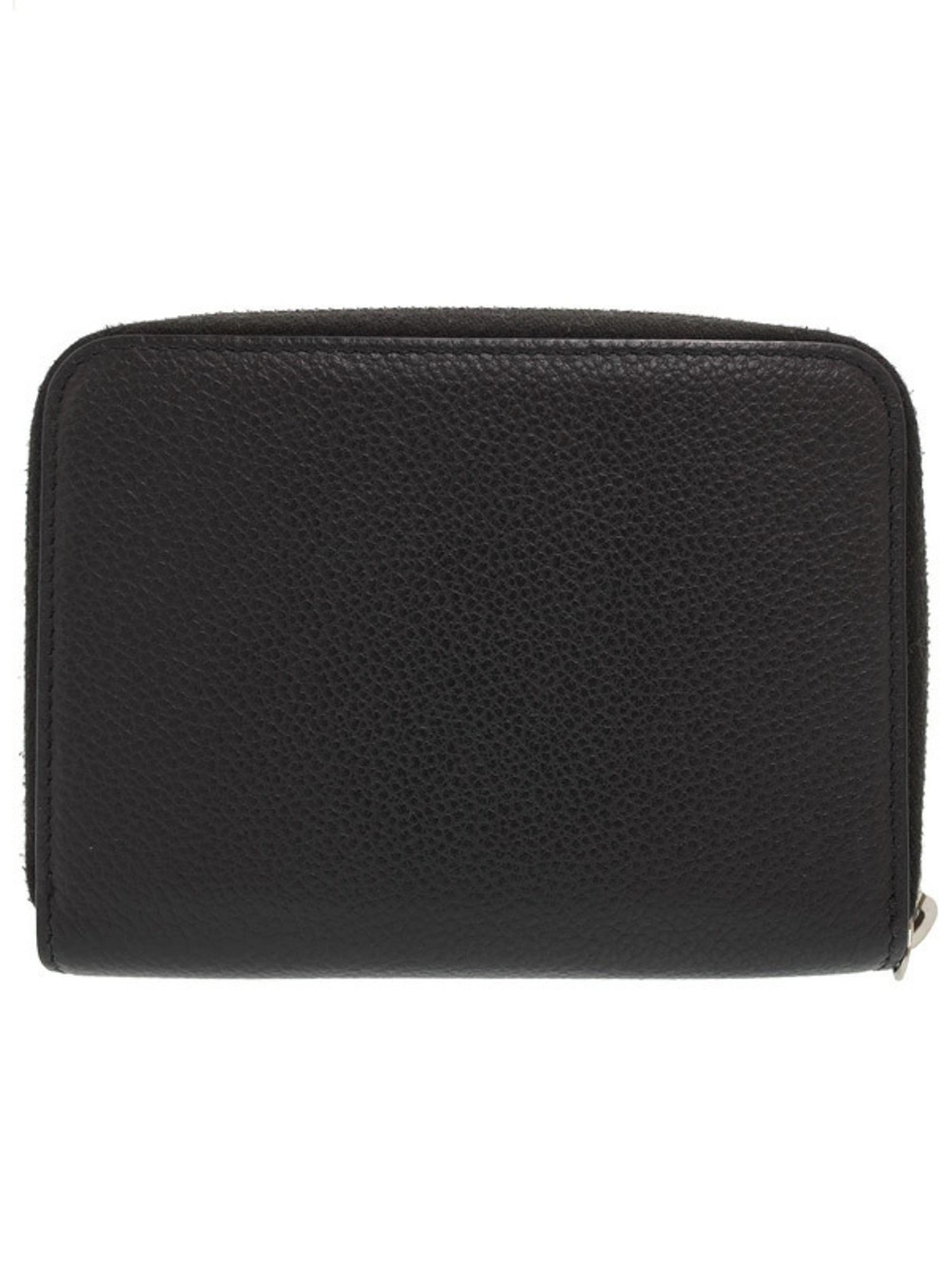 Saint Laurent Compact fold Rive Full Zip Short Gauche Wallet Bi Paris Black